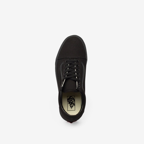 Vans Old Skool Womens Size 6.5 Men 5 Triple Black Athletic Skateboard Sneakers - Picture 4 of 16